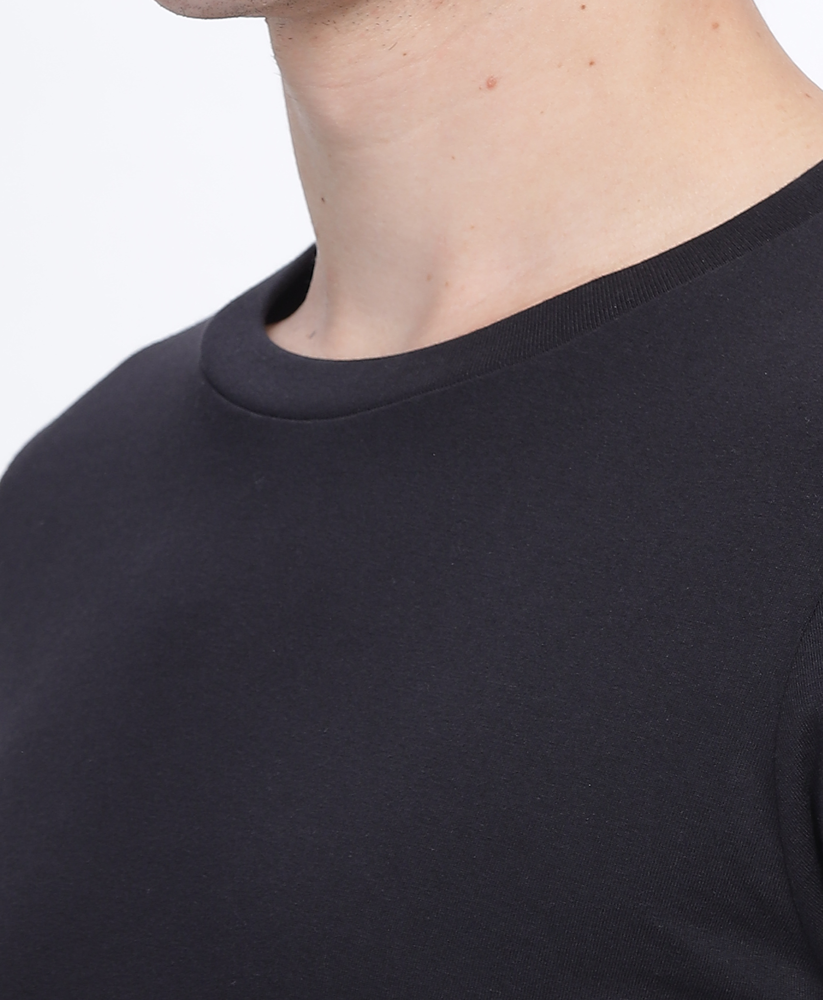Black Regular Fit Printed T-shirt for Men 