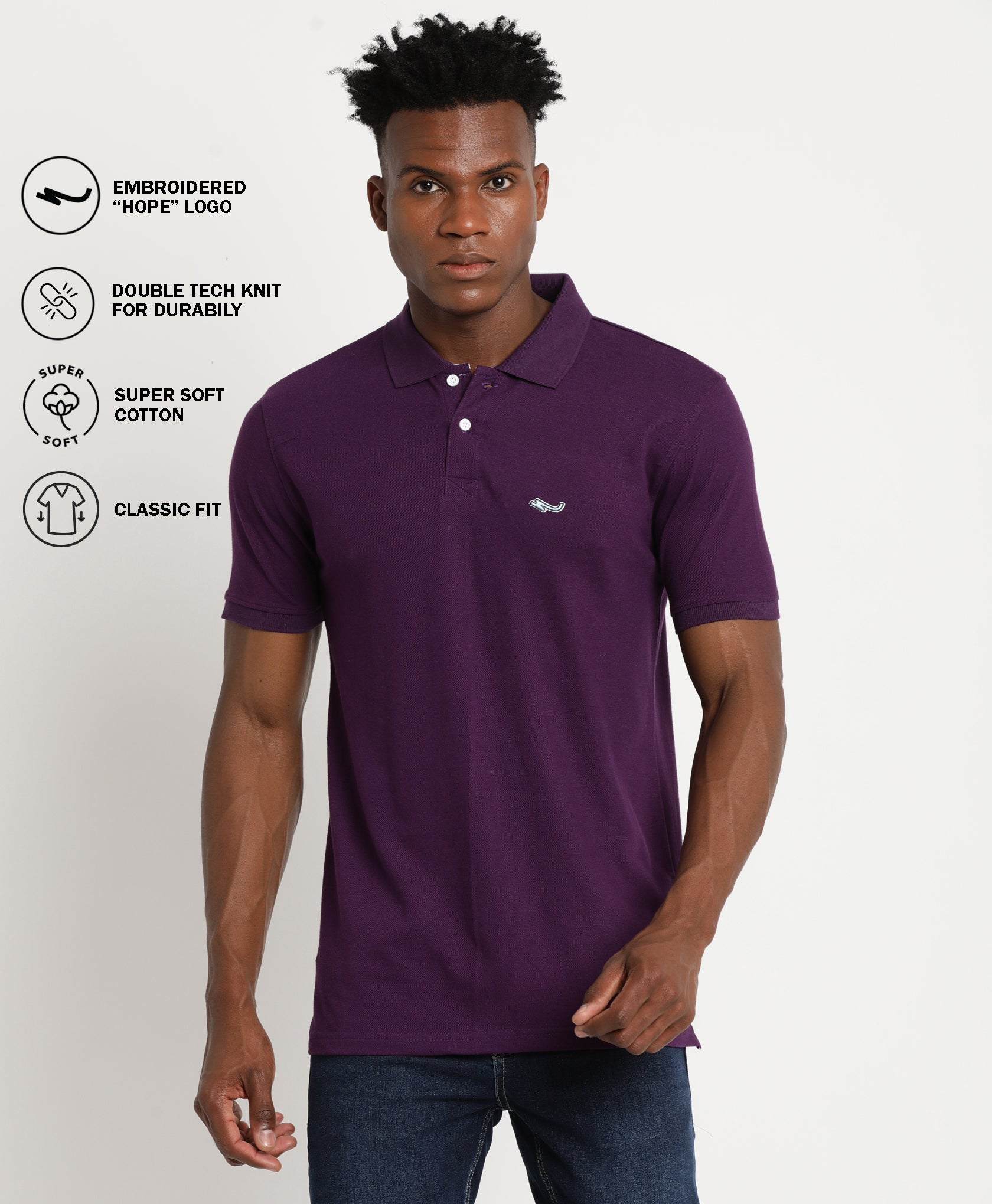 Man Posing With Blank Dark Purple Shirt Stock Photo - Download Image Now -  Rear View, T-Shirt, Adult - iStock