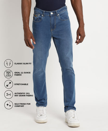 Blue Slim-fit Jeans for Men 
