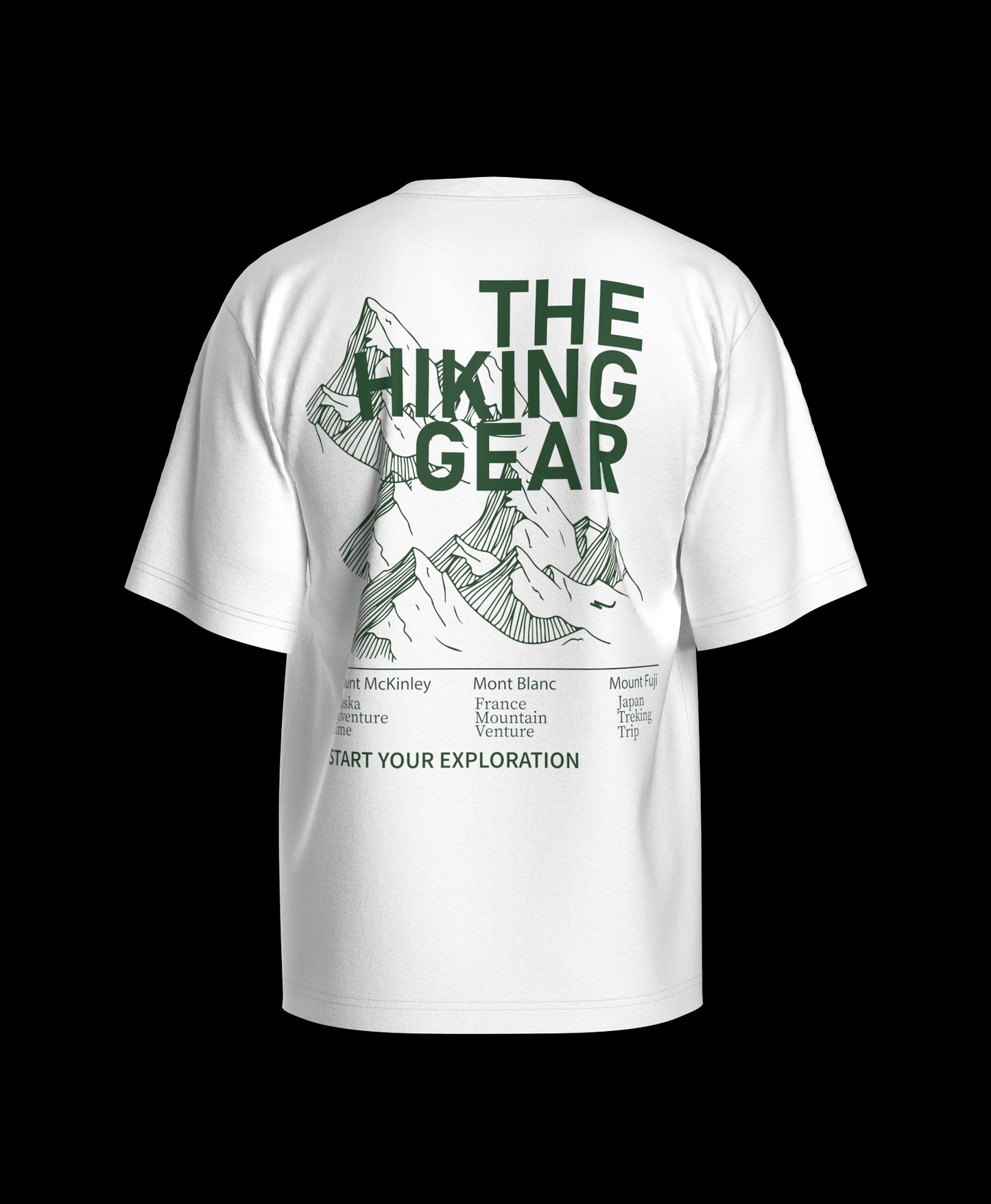 Hiking Gear Oversized Printed T-shirt