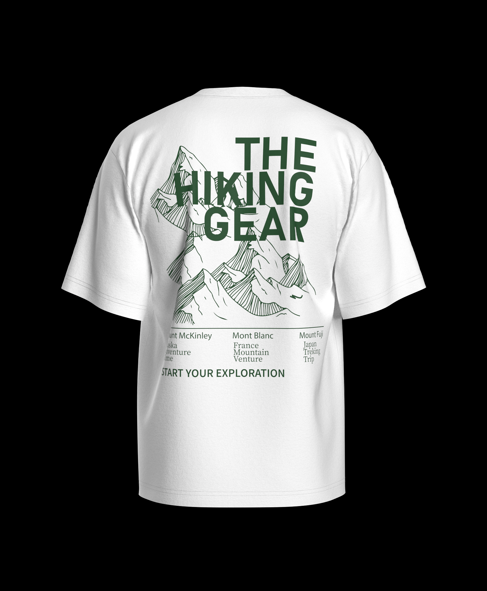 Hiking Gear Oversized Printed T-shirt