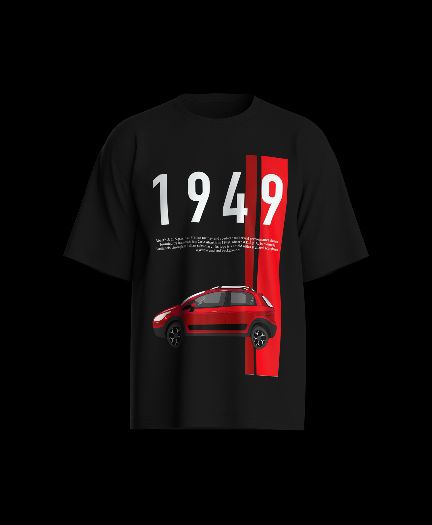 Red Scorpion Oversized Printed T-shirt