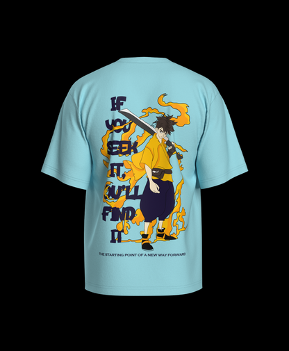 Anime Seeker Oversized Printed T-shirt