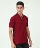 Red Back printed Polo T-Shirt