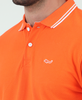 Orange Back printed Polo T-Shirt