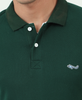 Emarald Green Back printed Polo T-Shirt
