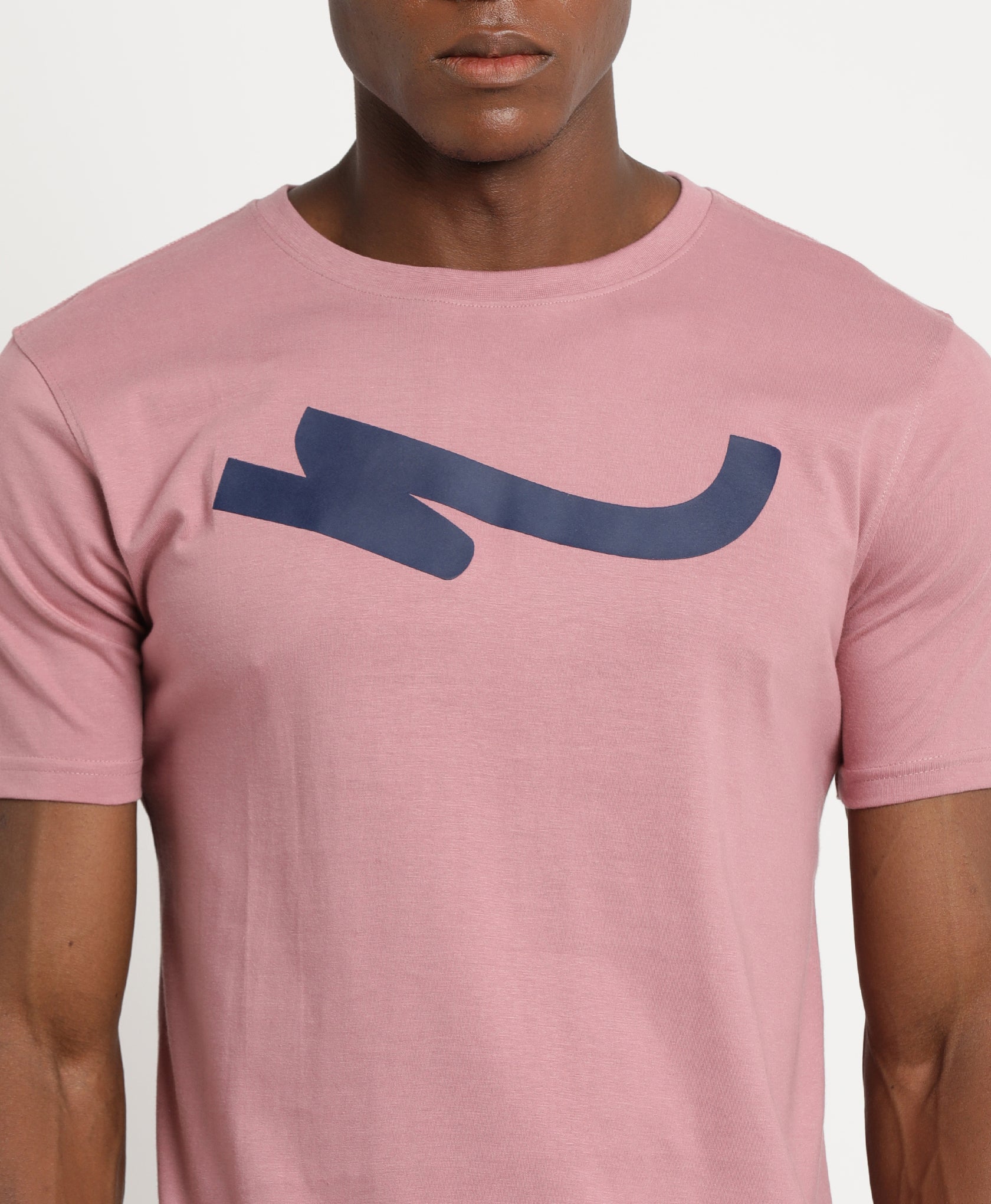Mauve Slim-fit T-Shirt for Men 