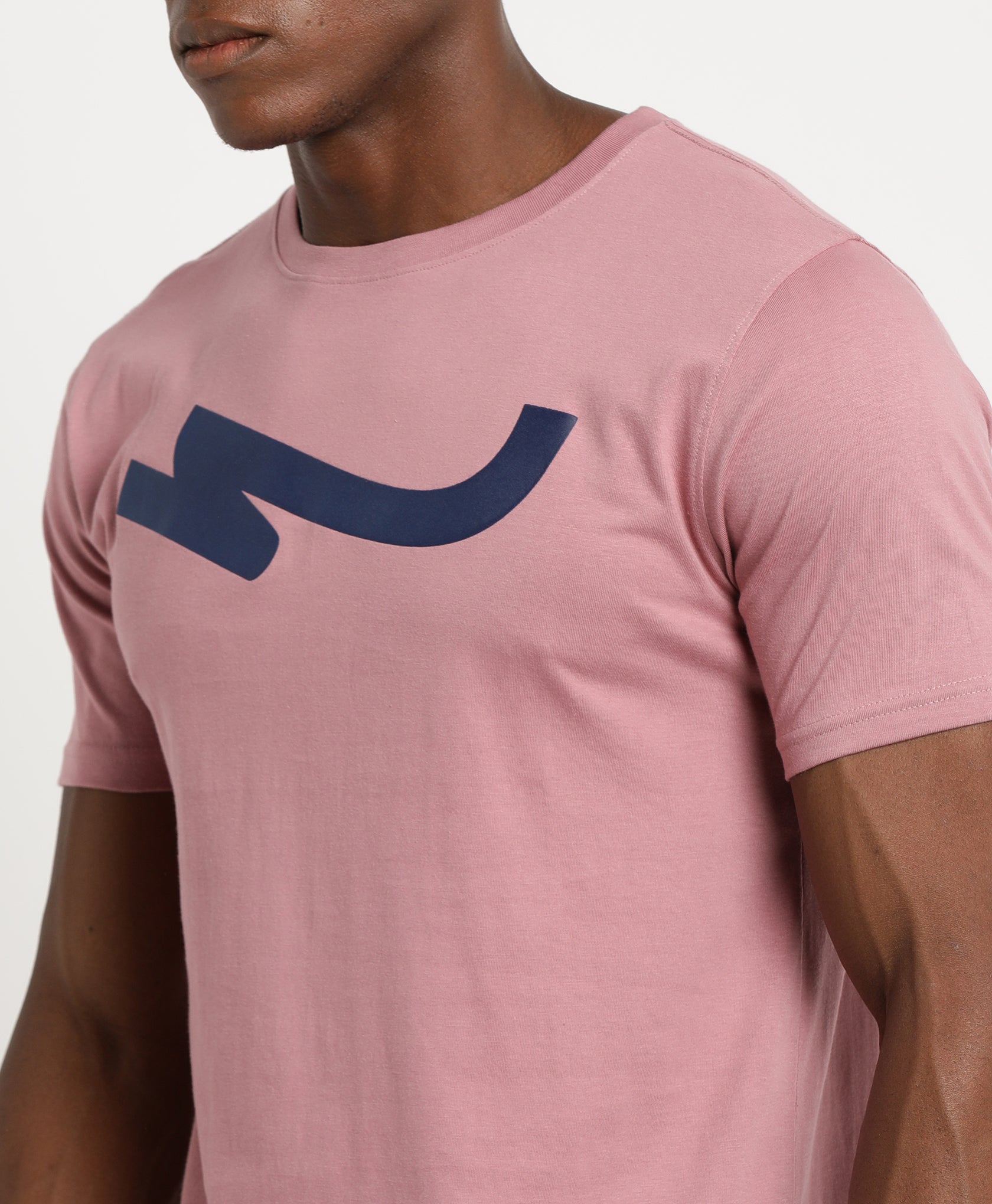 Mauve Slim-fit T-Shirt for Men 
