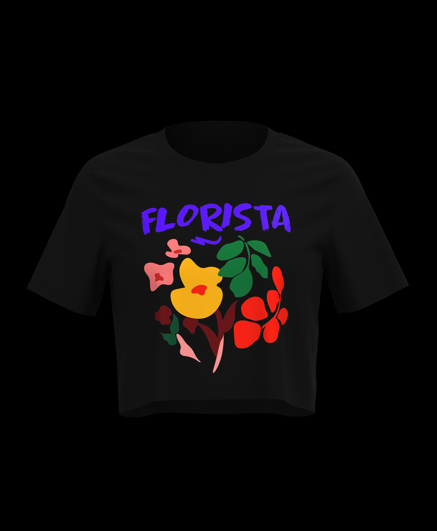Front Printed Crop Tee