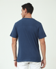 Navy Regular Fit Front Printed Couple T-Shirts