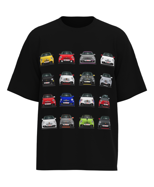 Collage of Cars Oversized Printed T-shirt
