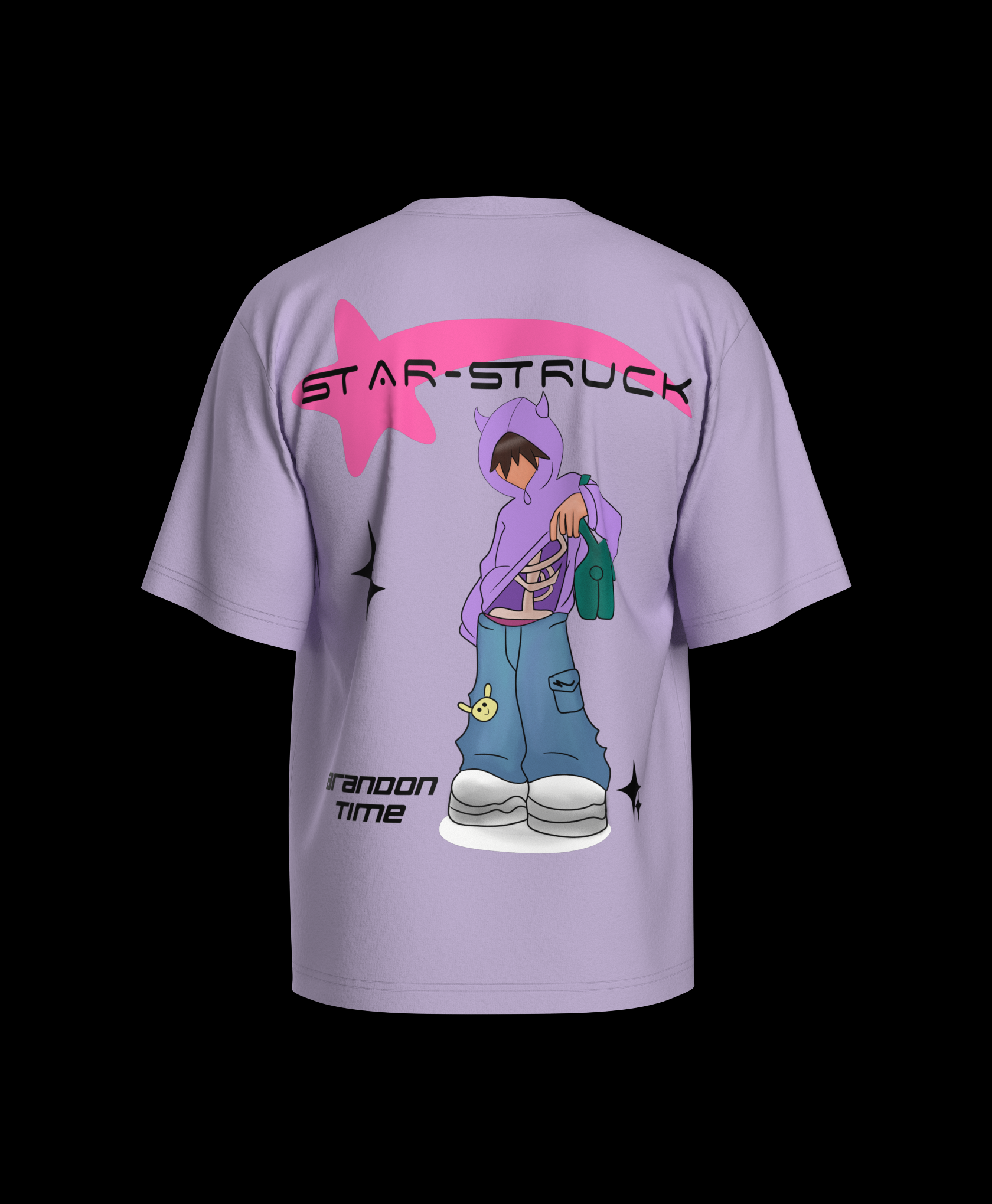 Star-Struck Oversized Printed T-shirt