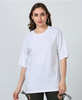 White Oversized Back Printed Unisex T- Shirt
