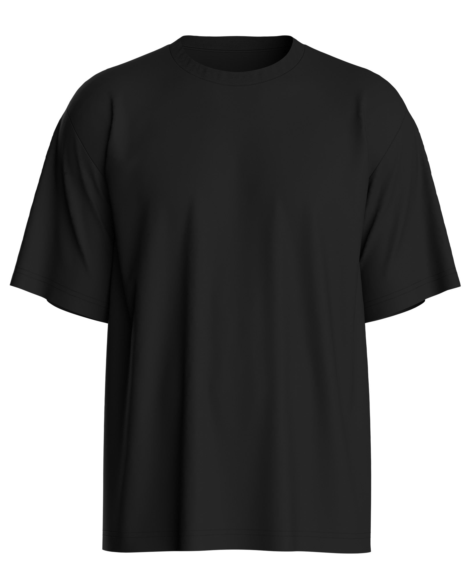 Black Ovesized Back Printed Unisex T - shirt