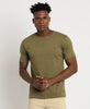 Olive Green Slim-fit T-Shirt for Men 