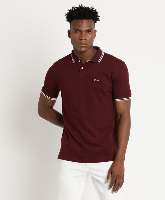Maroon Polo T-Shirt for Men 