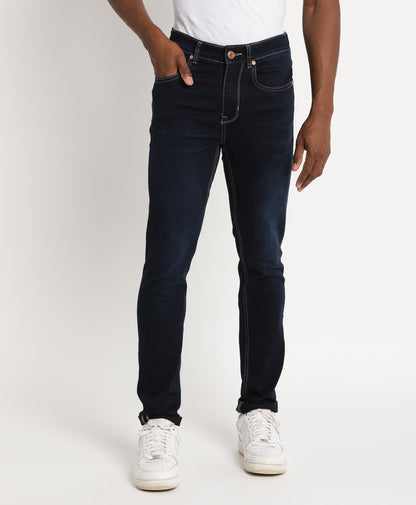 Dark Indigo Slim-fit Jeans for Men 