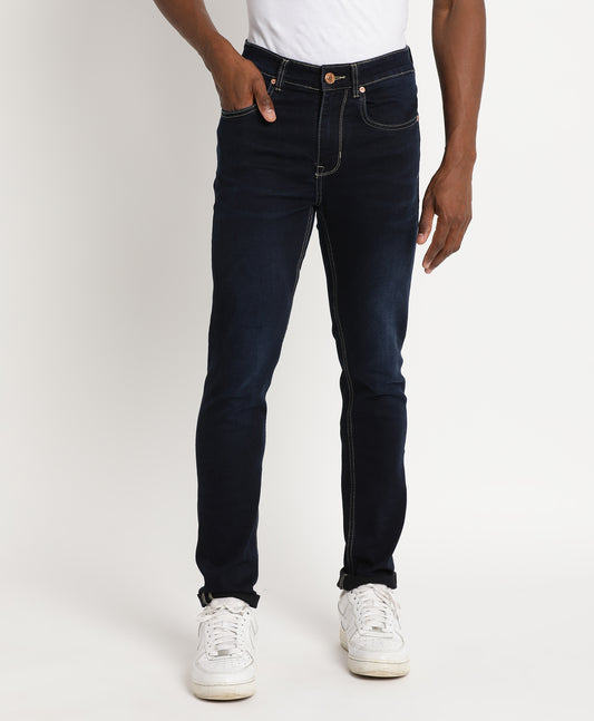 Dark Indigo Slim-fit Jeans for Men 