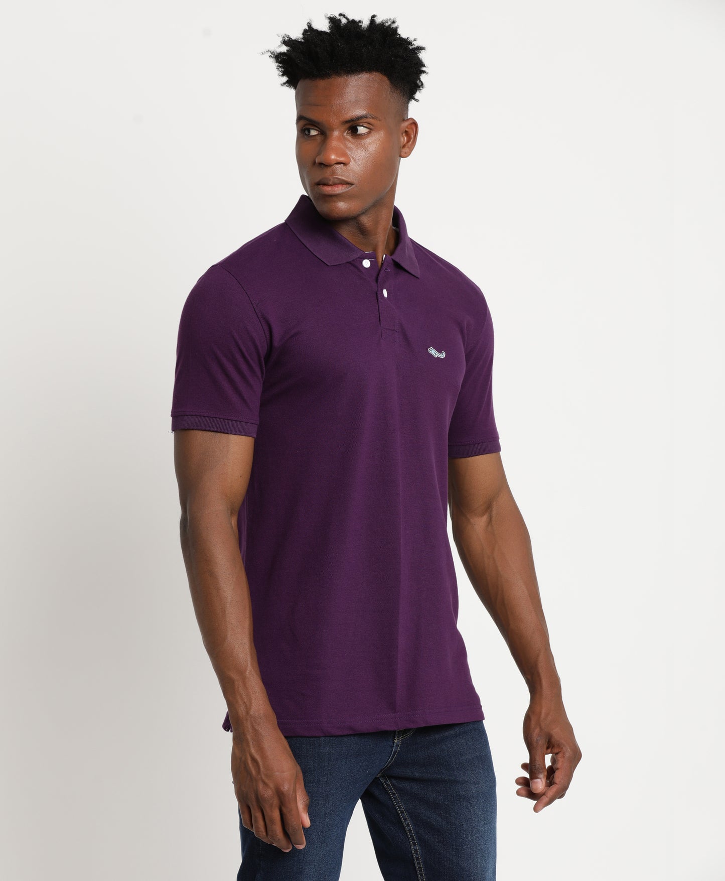 Deep Purple Polo T-Shirt for Men 