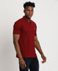 Deep Red Polo T-Shirt for Men 