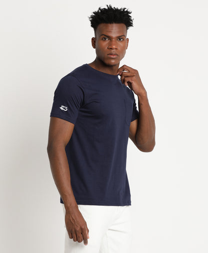 Navy Slim-fit T-Shirt for Men 