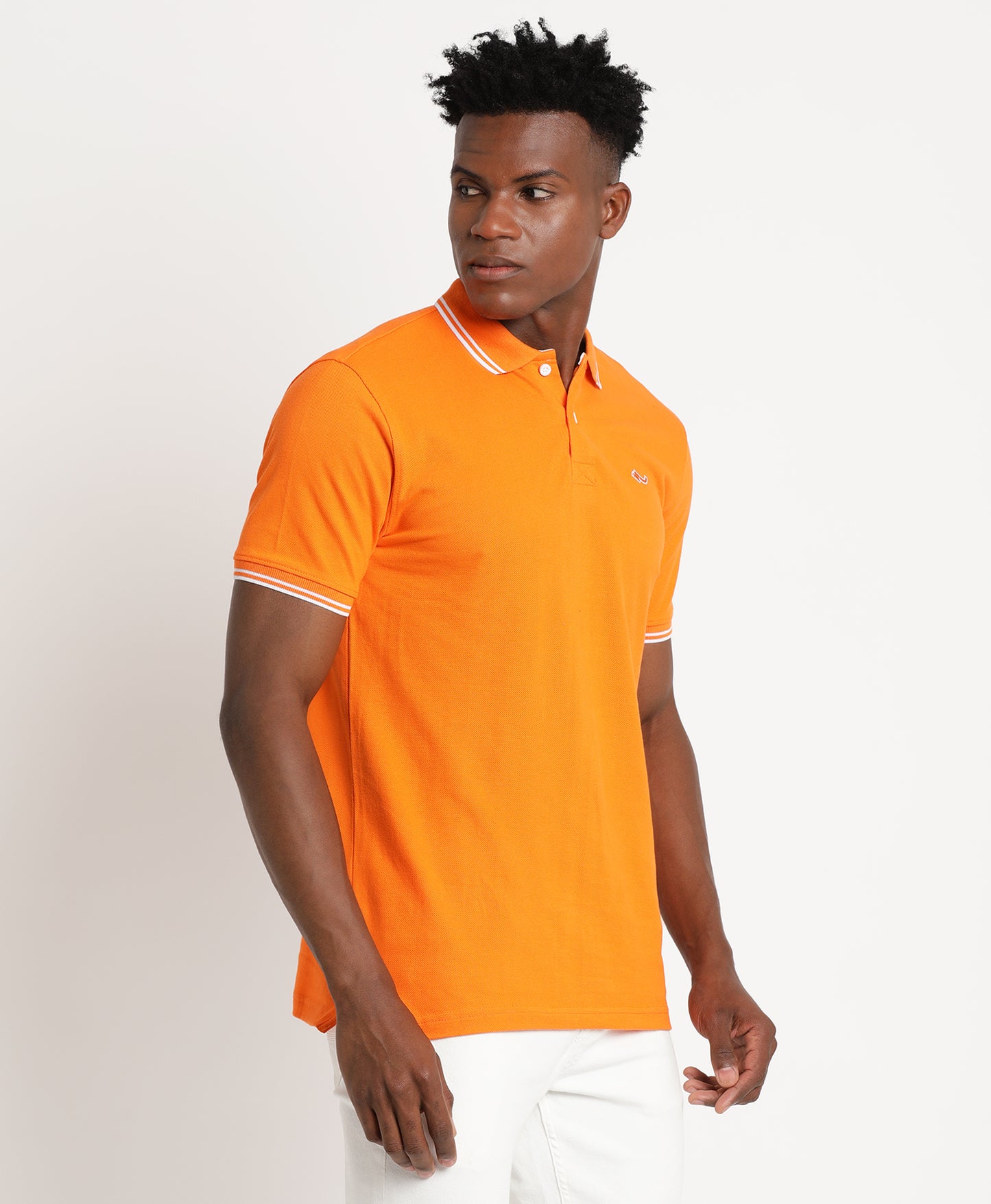 Orange Polo T-Shirt for Men 
