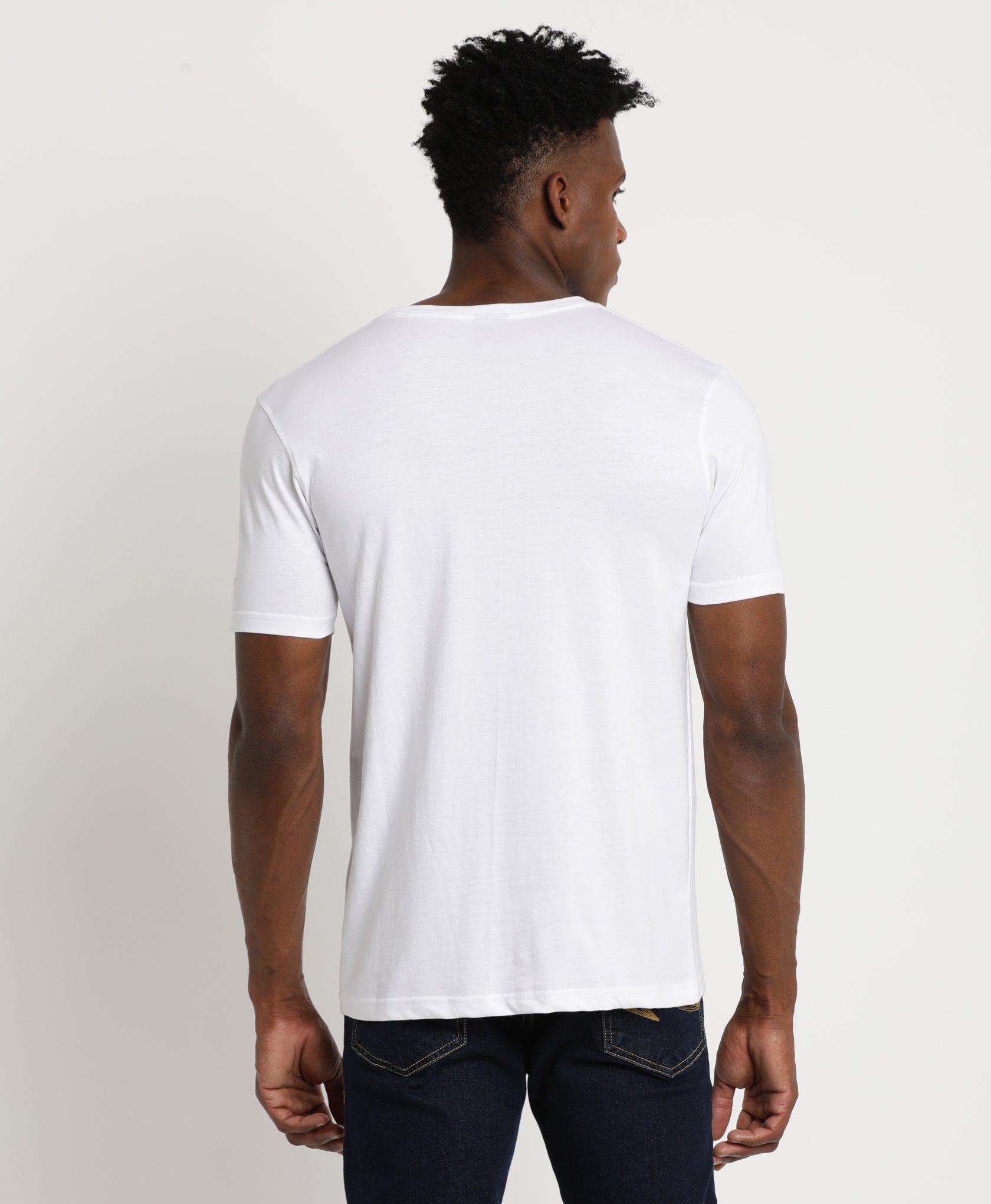 White Slim-fit T-Shirt for Men 