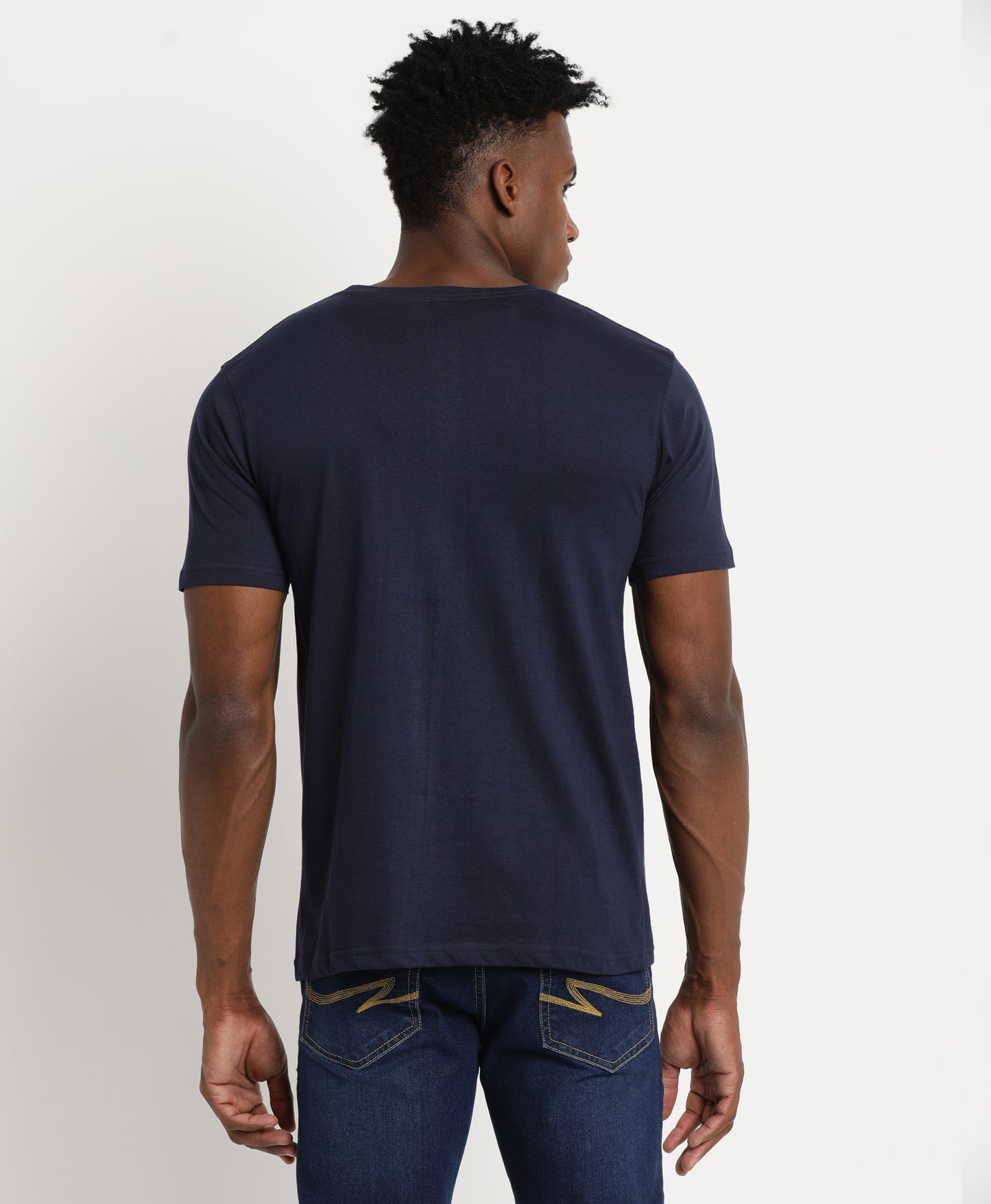 Navy Slim-fit T-Shirt for Men 