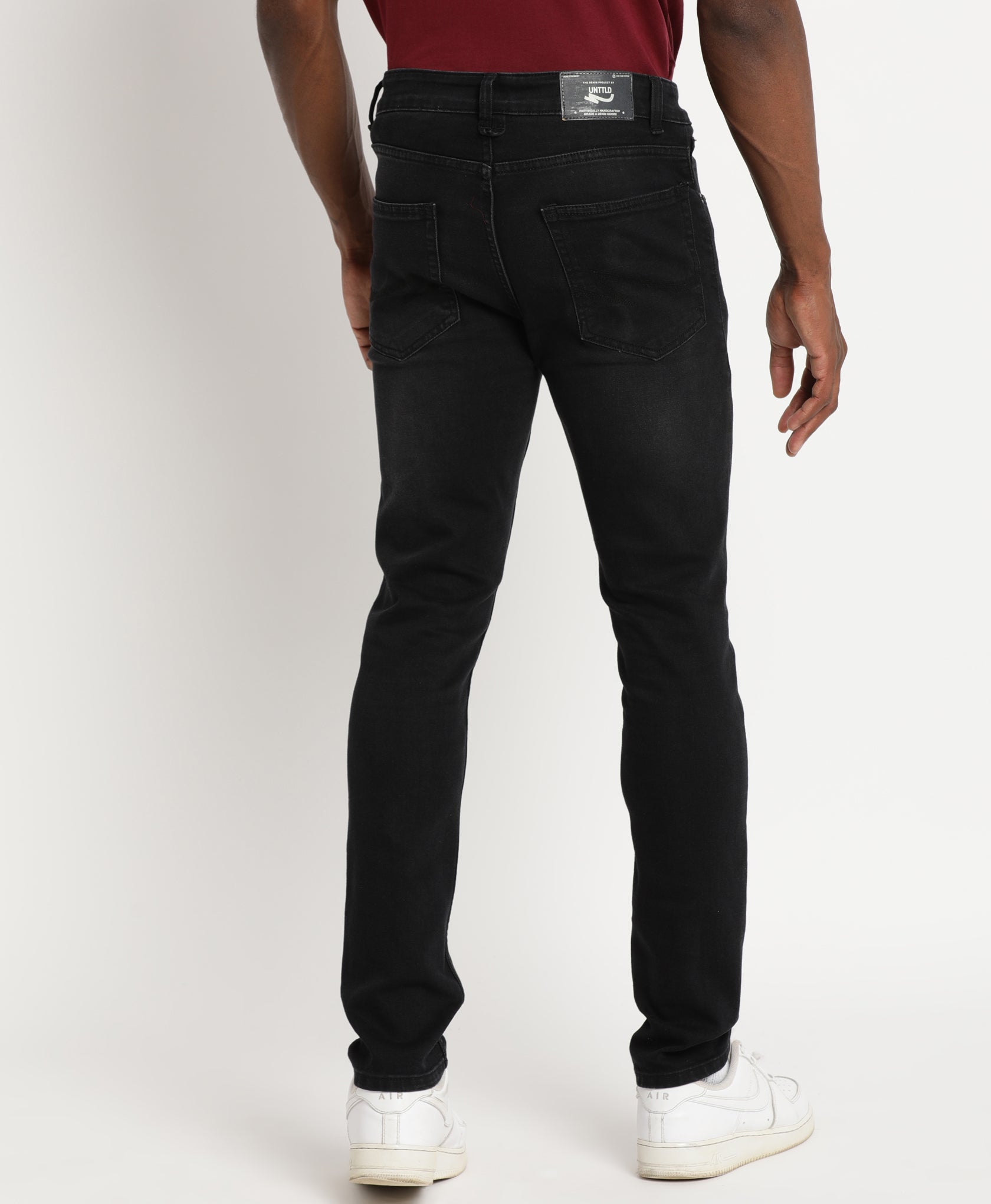 Black Slim-fit Jeans for Men