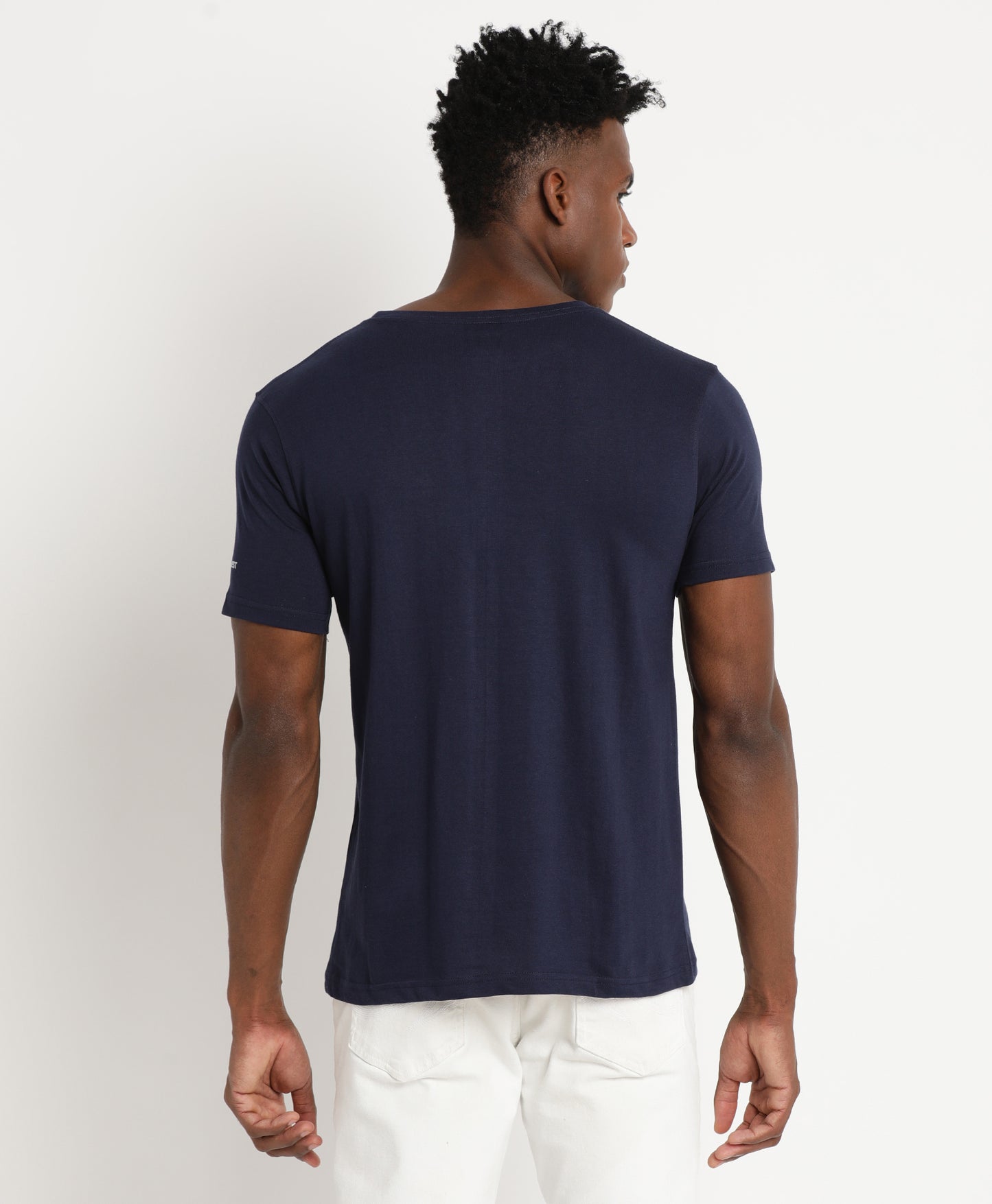 Navy Slim-fit T-Shirt for Men 