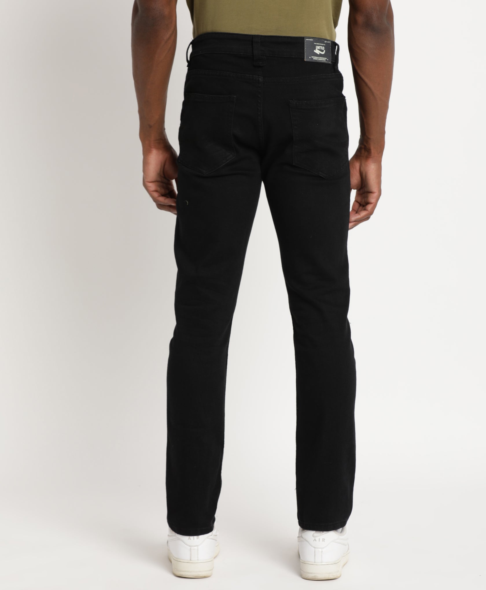 Black Slim-fit Jeans for Men 