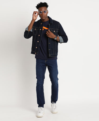 Indigo Slim-fit Jeans for Men 