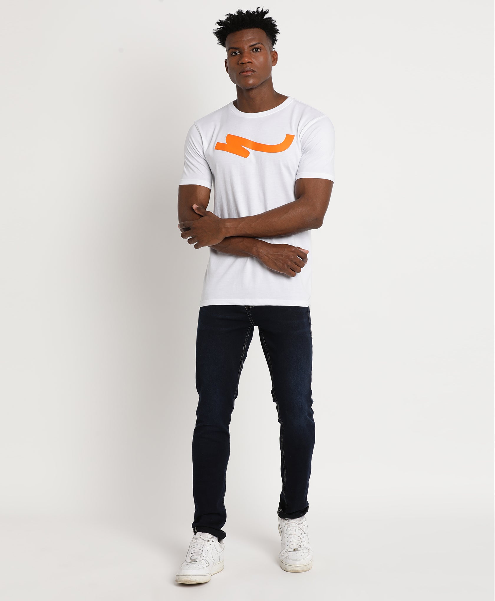 White Slim-fit T-Shirt for Men 