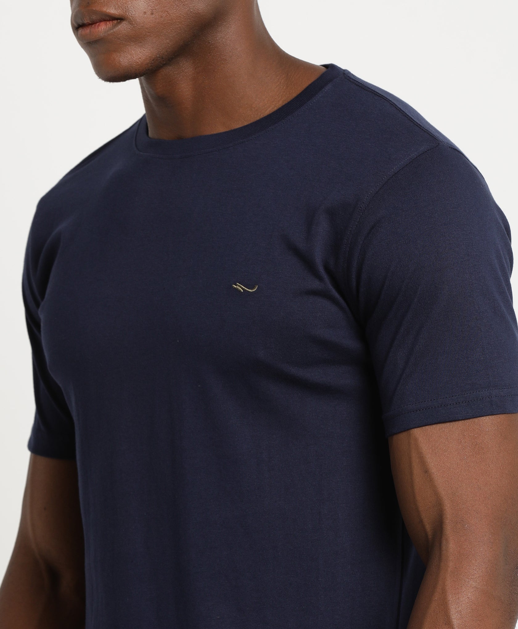 Navy Slim-fit T-Shirt for Men 