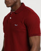 Deep Red Polo T-Shirt for Men 