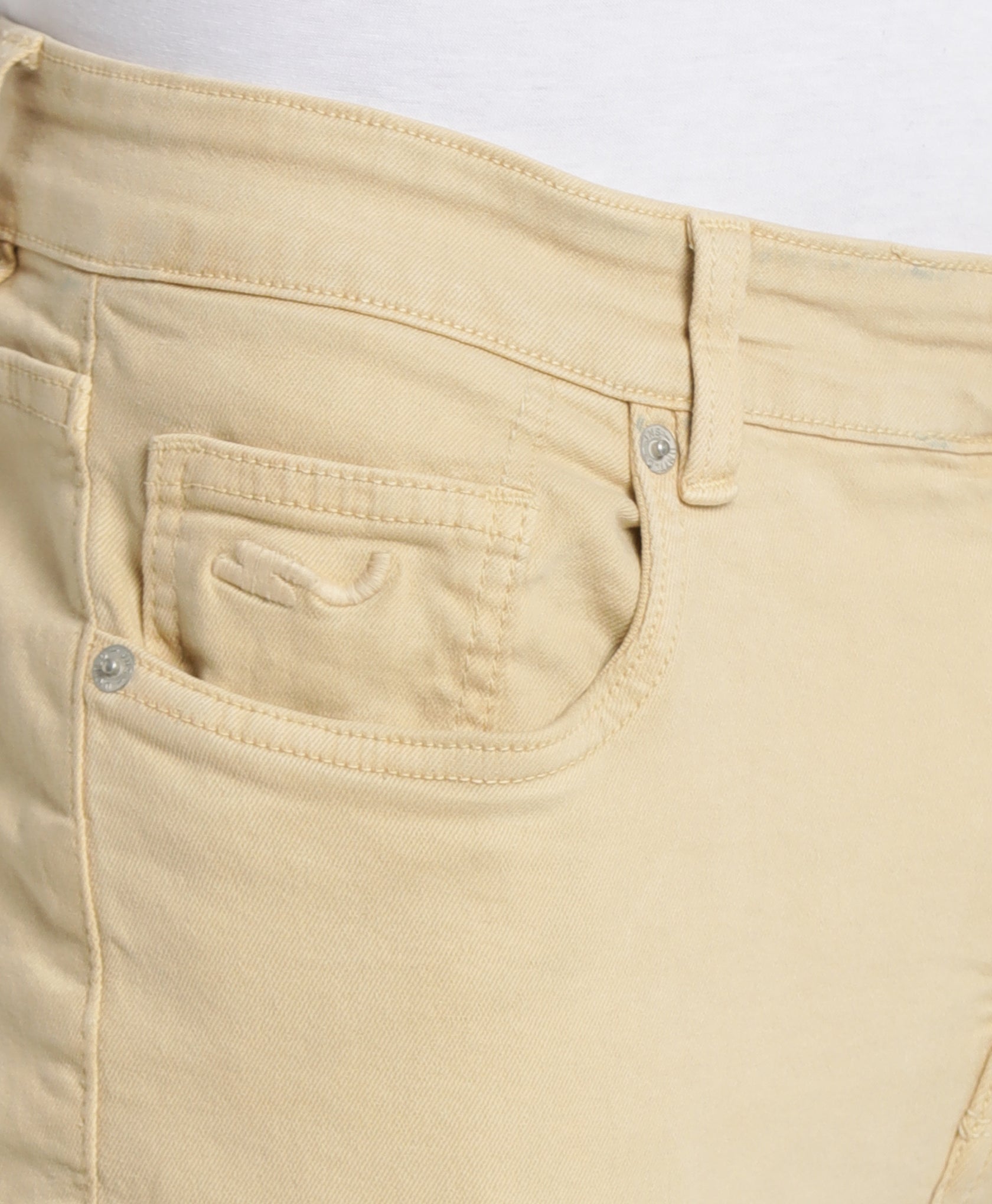 Beige Slim-fit Jeans for Men 