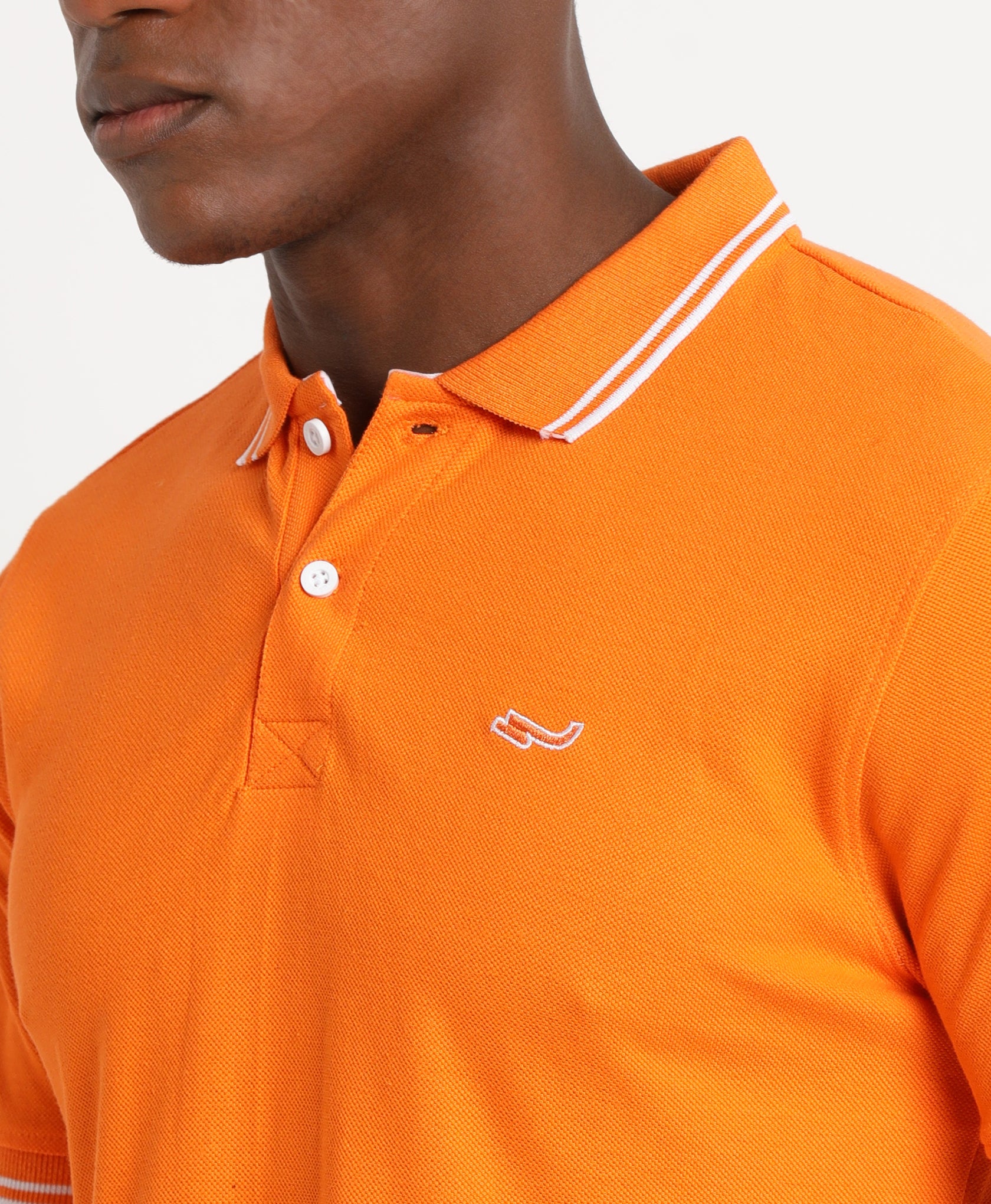 Orange Polo T-Shirt for Men 